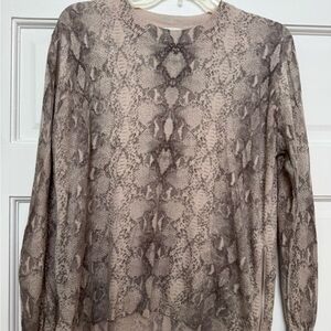 Snakeskin Print Sweater